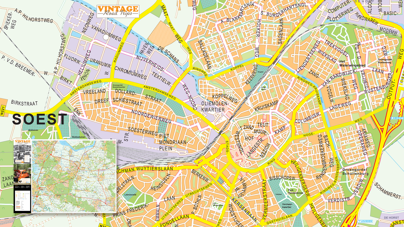 Plattegrond voor 2CV Keververhuur. 